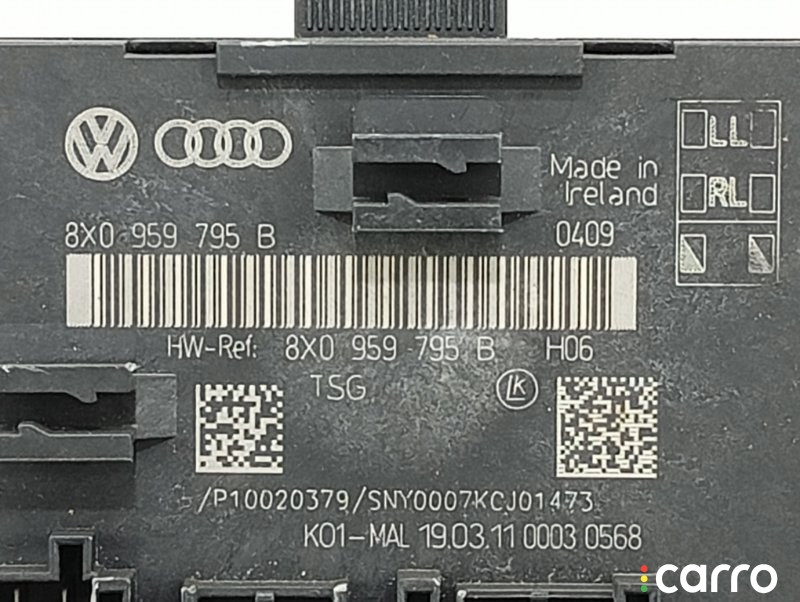 8X0959795BZ01, 8X0959795BZ03, 8X0959795B, 8X0959795DZ01, 8X0959795DZ02 Блок комфорта двери Skoda Superb 2011г. - фото №3