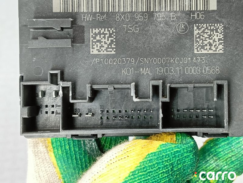 8X0959795BZ01, 8X0959795BZ03, 8X0959795B, 8X0959795DZ01, 8X0959795DZ02 Блок комфорта двери Skoda Superb 2011г. - фото №7