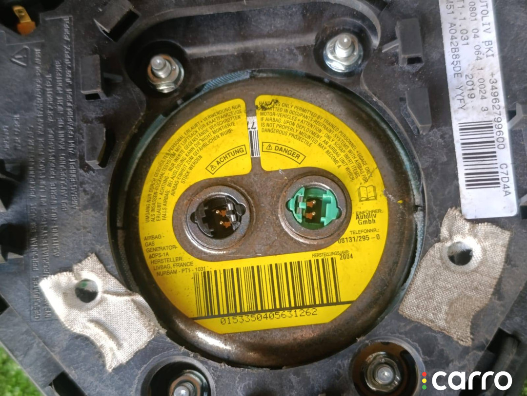 4M51A042B85DE Подушка безопасности водителя Ford Focus 2004г. - фото №6