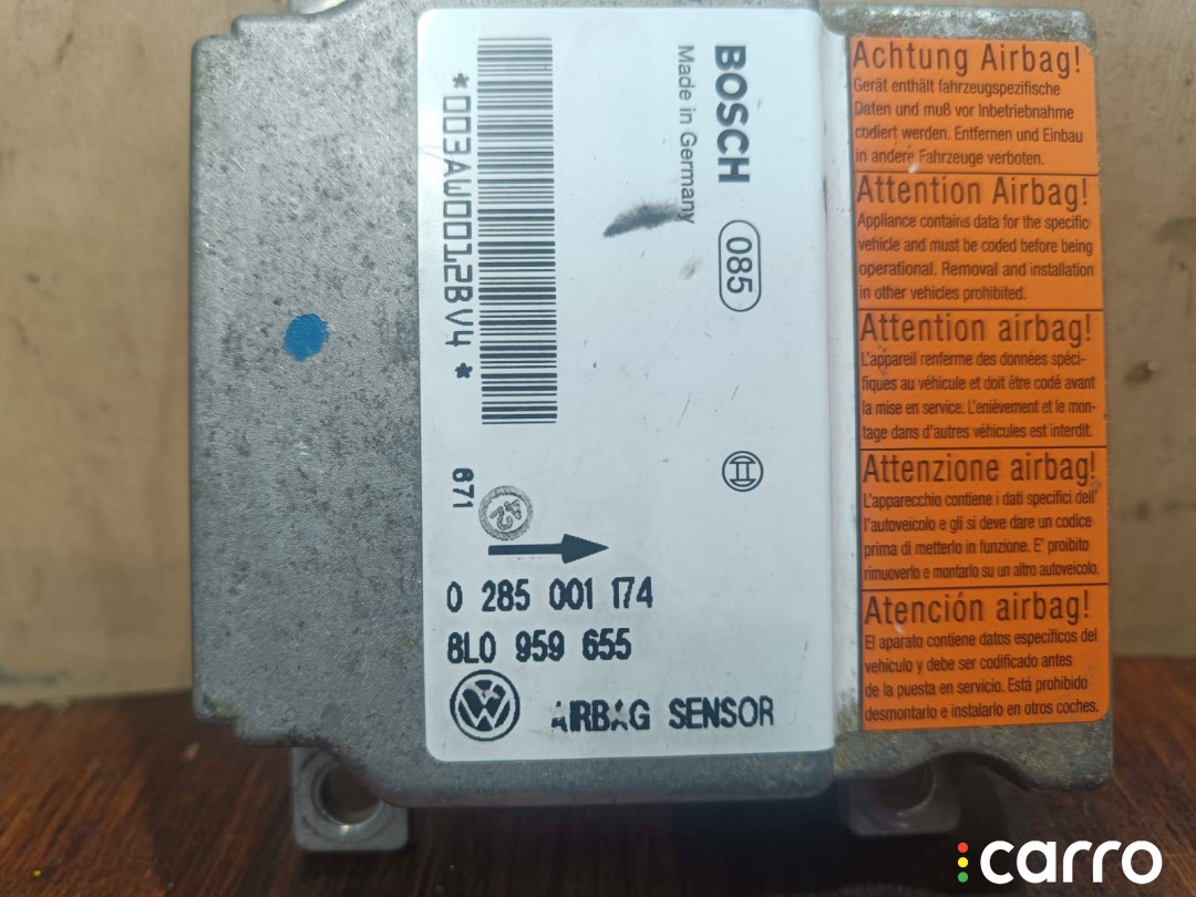 8L0959655, 0285001174 Блок AirBag Volkswagen Passat B5 1997г. - фото №4