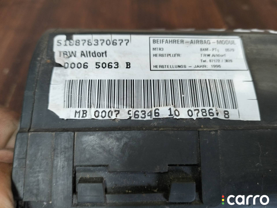 2108600705 Подушка безопасности пассажира Mercedes-Benz C W202/S202 - фото №6