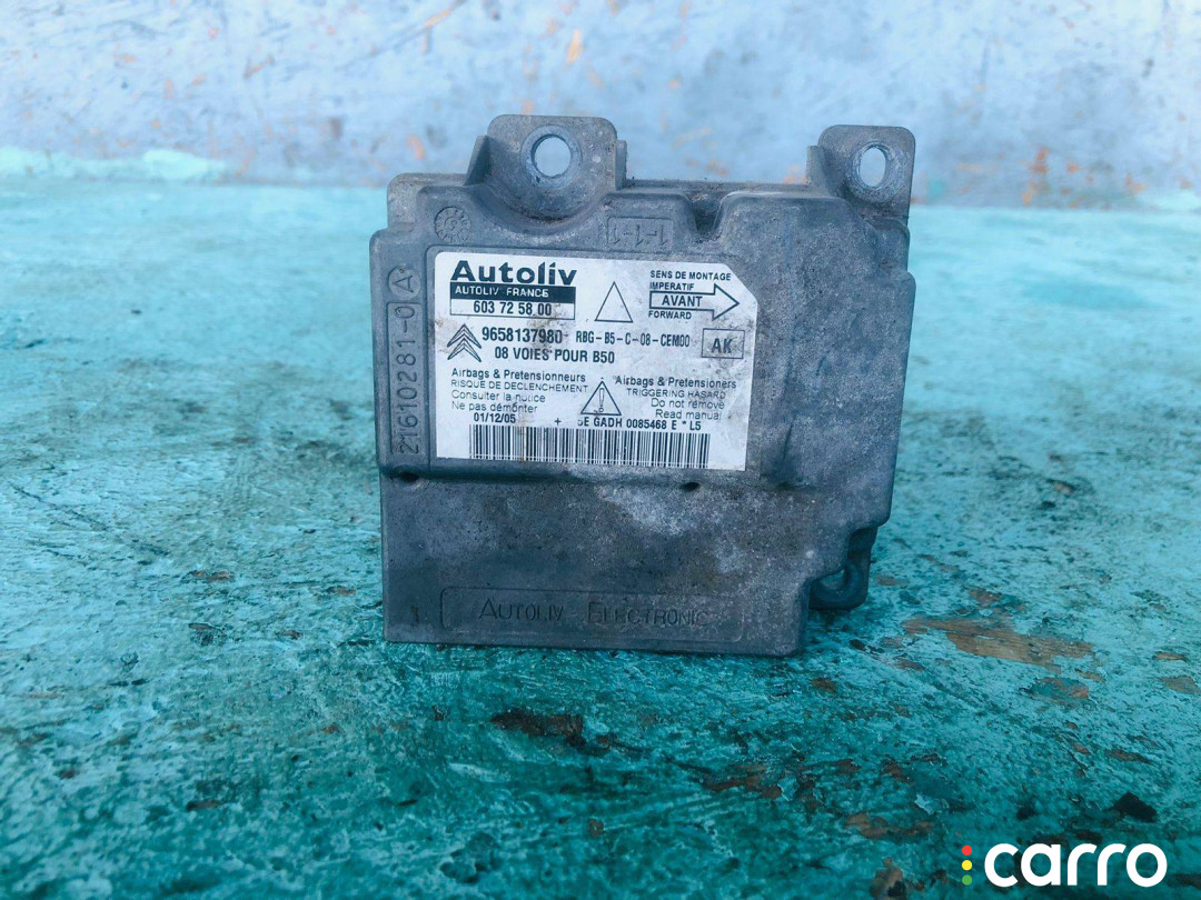603725800 Блок AirBag Citroen C4 2010г. - фото №1