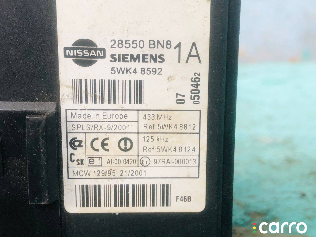 28550BN81A, 5WK48592 Блок комфорта Nissan Almera N16 - фото №8