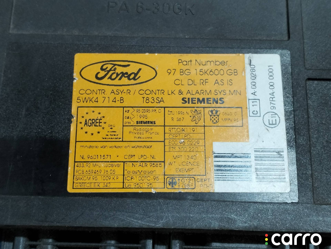 97BG15K600GB Блок комфорта Ford Mondeo 2 - фото №6