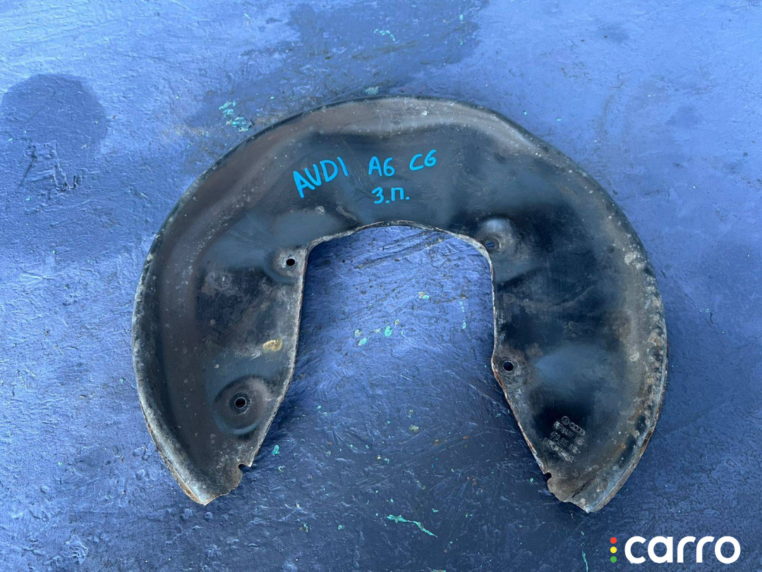 4F0615612 Защитный кожух тормозного механизма задний правый Audi A6 4F/C6 2005г. - фото №1