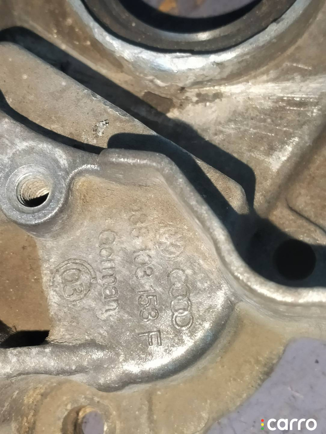 038103153F Крышка двигателя передняя Volkswagen Passat B5 - фото №5