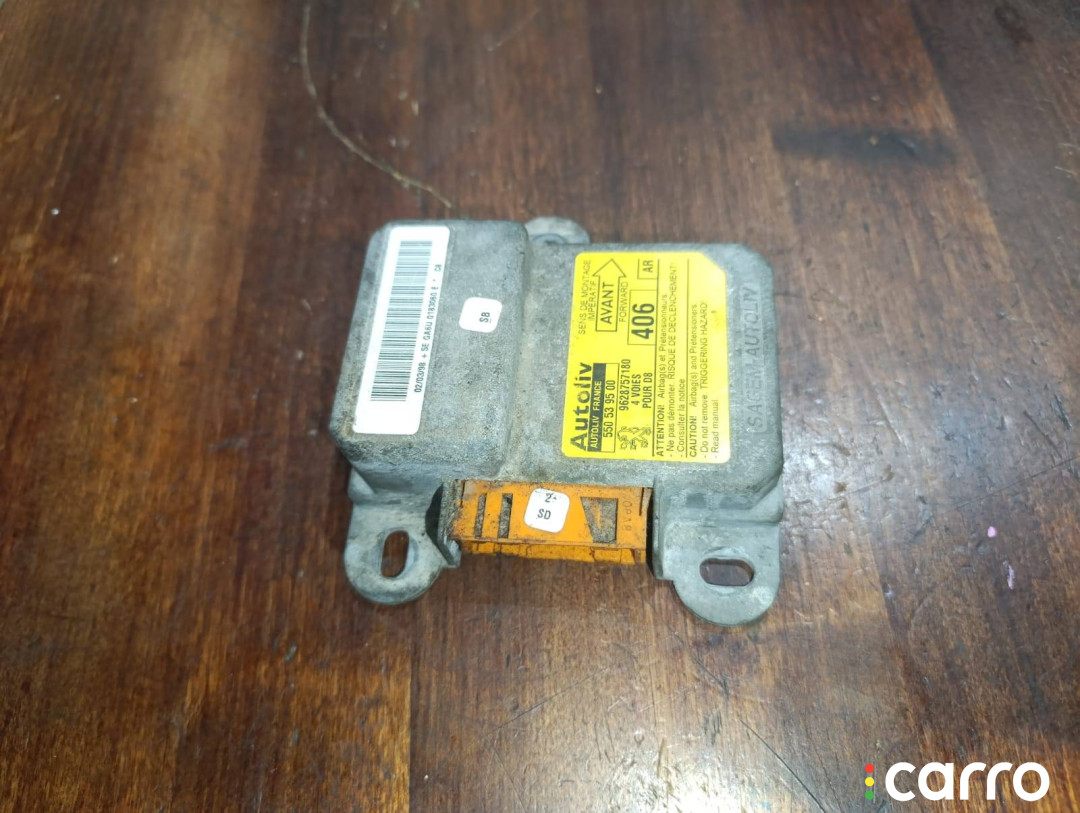 9628757180, 550539500 Блок AirBag Peugeot 406 1998г. - фото №1