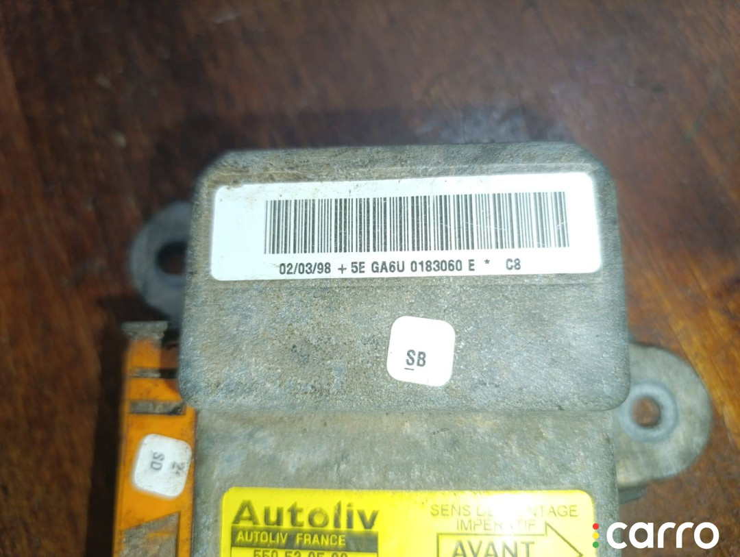 9628757180, 550539500 Блок AirBag Peugeot 406 1998г. - фото №6