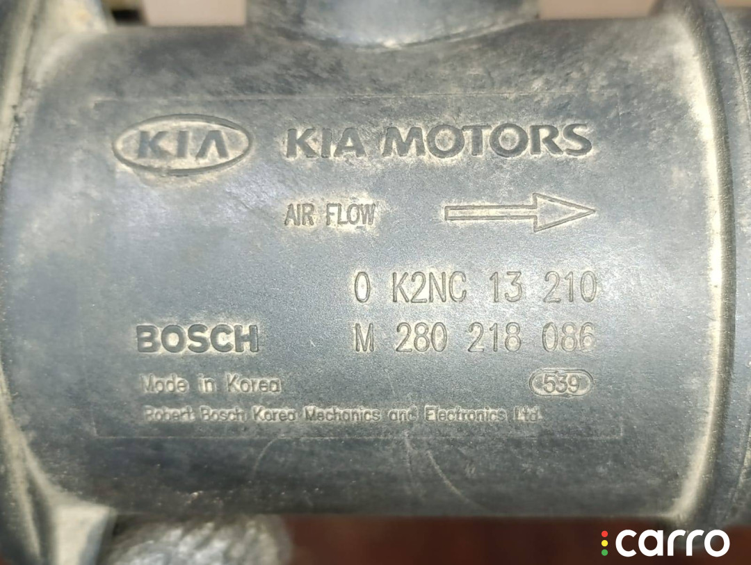 M280218086, 0K2NC13210 Расходомер воздуха Kia Shuma 2 2001г. - фото №7