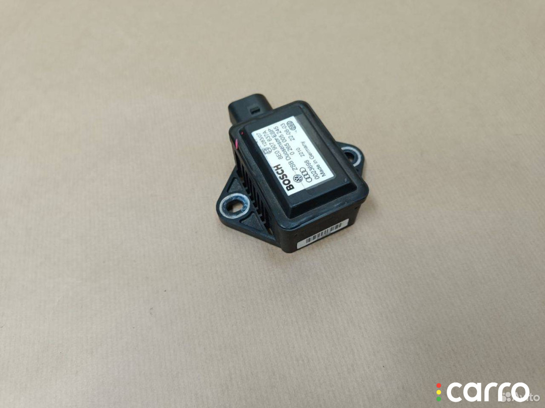 8E0907637A, 0265005245 Датчик ускорения Audi A4 B6 2003г. - фото №5