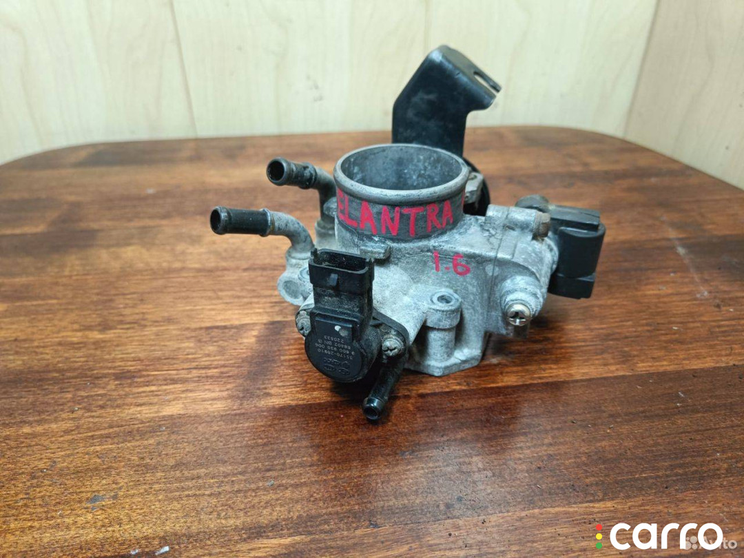 заслонка дроссельная Hyundai Elantra 4 2008г. - фото №3