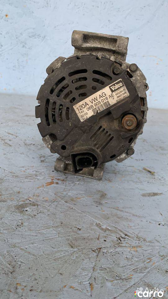 06B903016AE Генератор Audi A4 B6 2003г. - фото №3