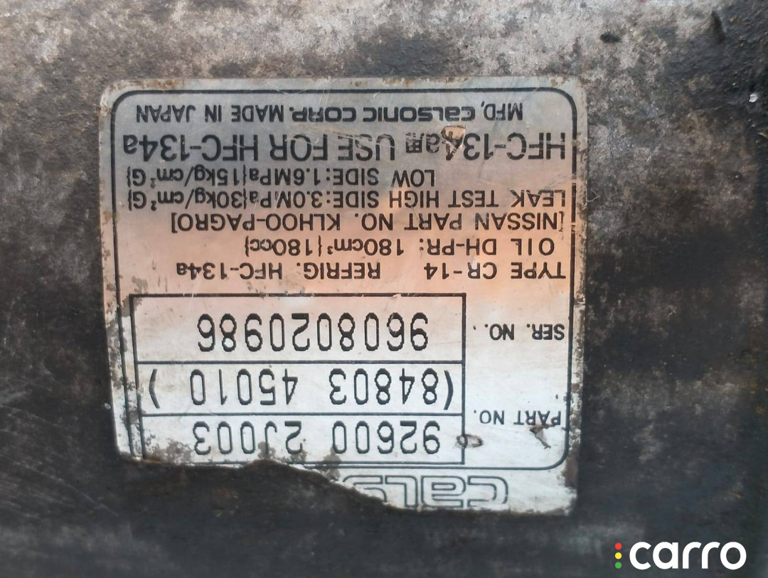 926002J003 Компрессор кондиционера Nissan Primera P11 - фото №4