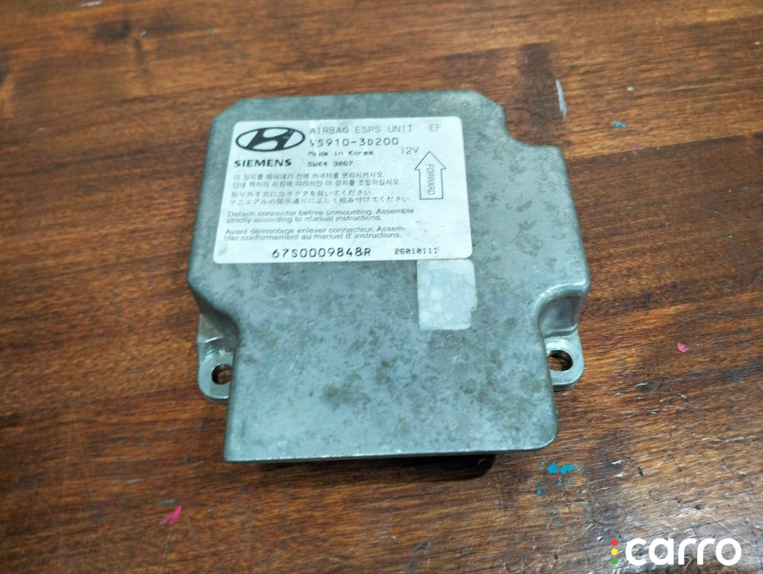 95910-3D200, 67S0009848R Блок AirBag Hyundai Sonata EF - фото №4