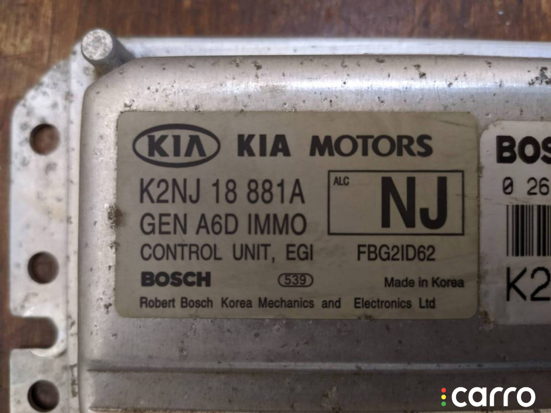 K2NJ18881A, 0261207736, FBG2ID62 Блок управления двигателем Kia Spectra 2007г. - фото №3