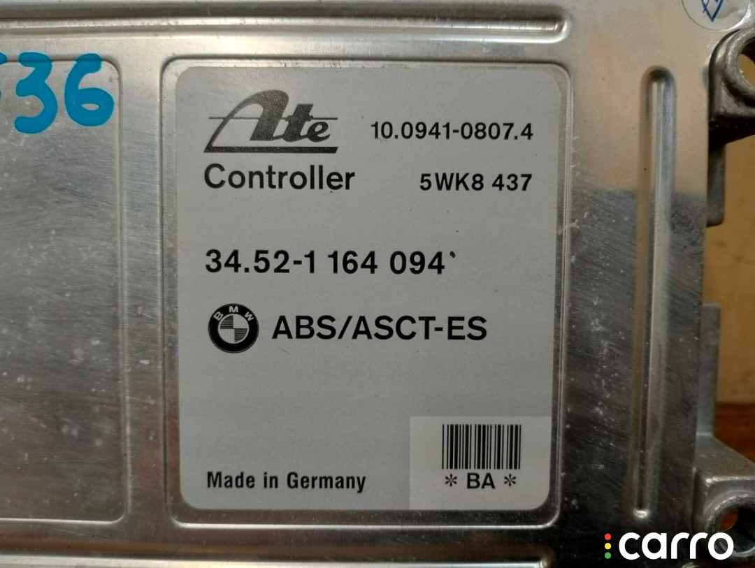 34521164094, BAS7E26A41 Блок ABS BMW 3 E36 - фото №5