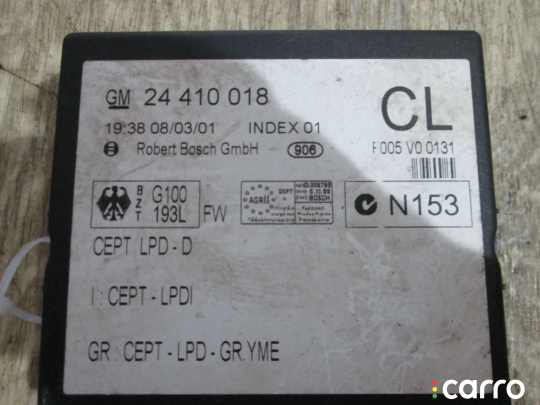24410018 Блок комфорта Opel Zafira A 2001г. - фото №2