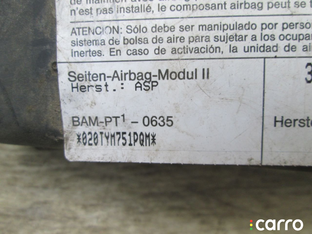 3B0880240K Подушка безопасности боковая (в сиденье) Volkswagen Passat B5 2000г. - фото №2