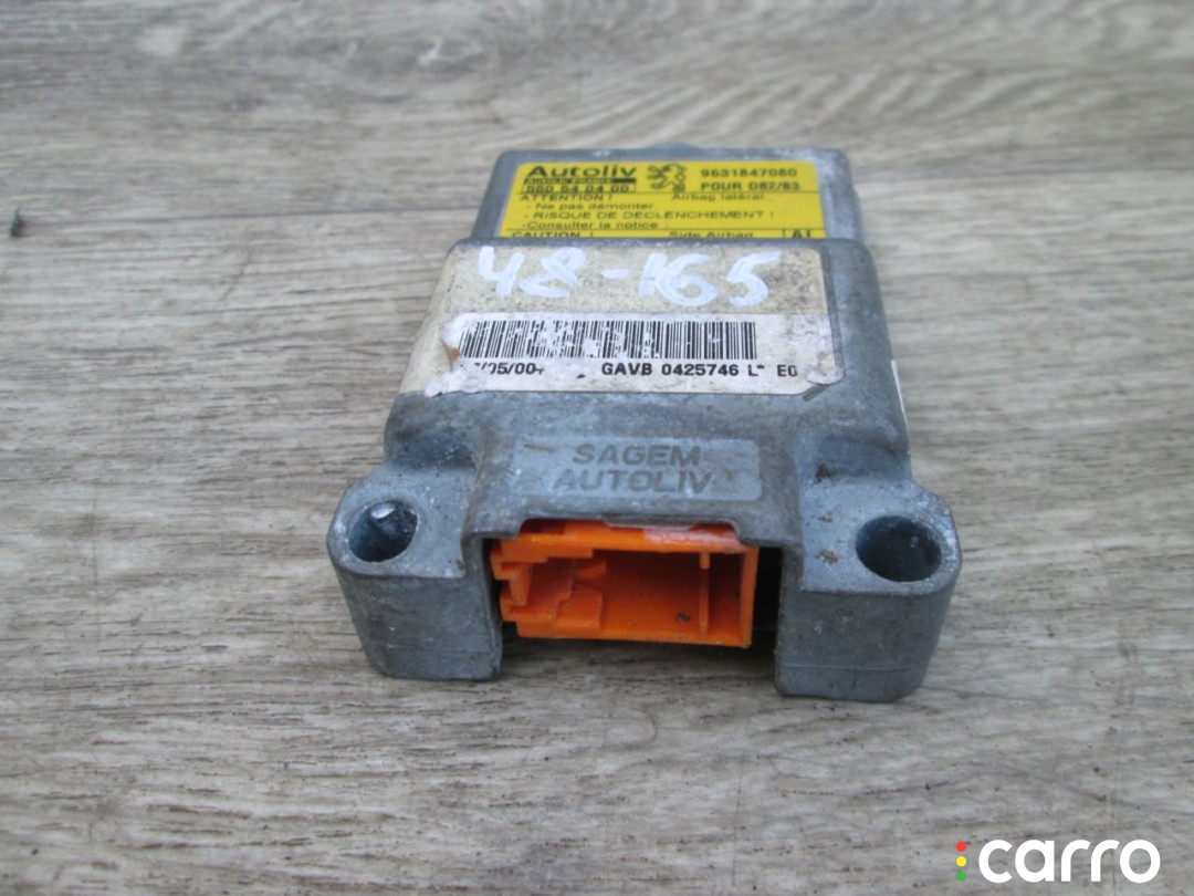 9631847080 Блок AirBag Peugeot 406 1997г. - фото №1