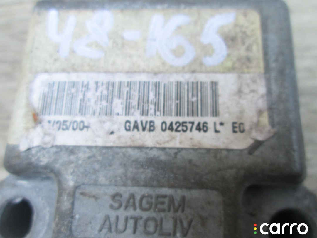 9631847080 Блок AirBag Peugeot 406 1997г. - фото №3