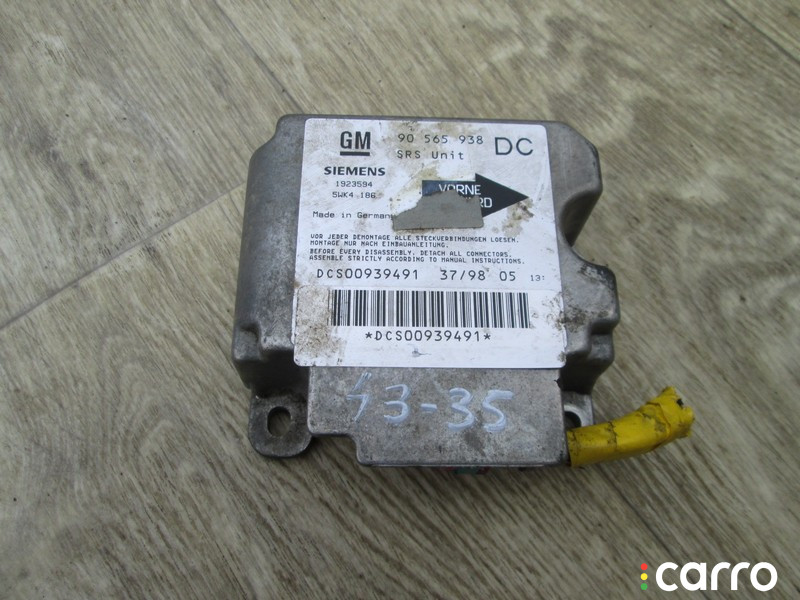 Блок AirBag Opel Omega B 1998г. - фото №1