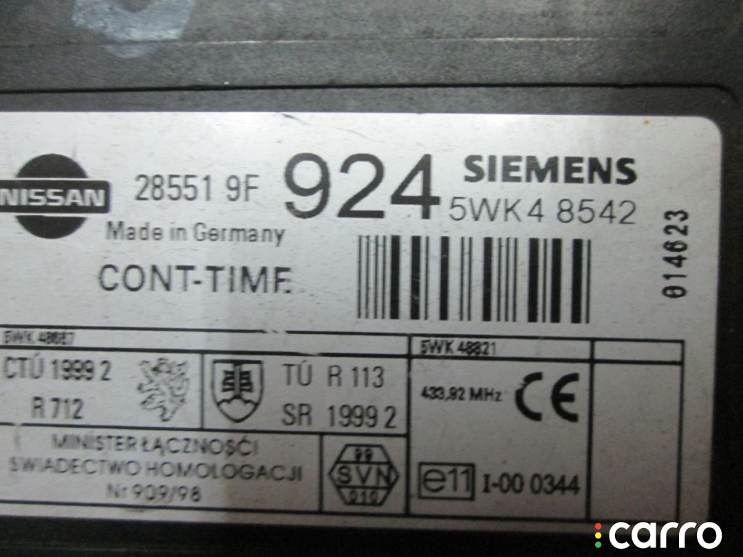 285519F924 Блок комфорта Nissan Primera 11 1999г. - фото №2