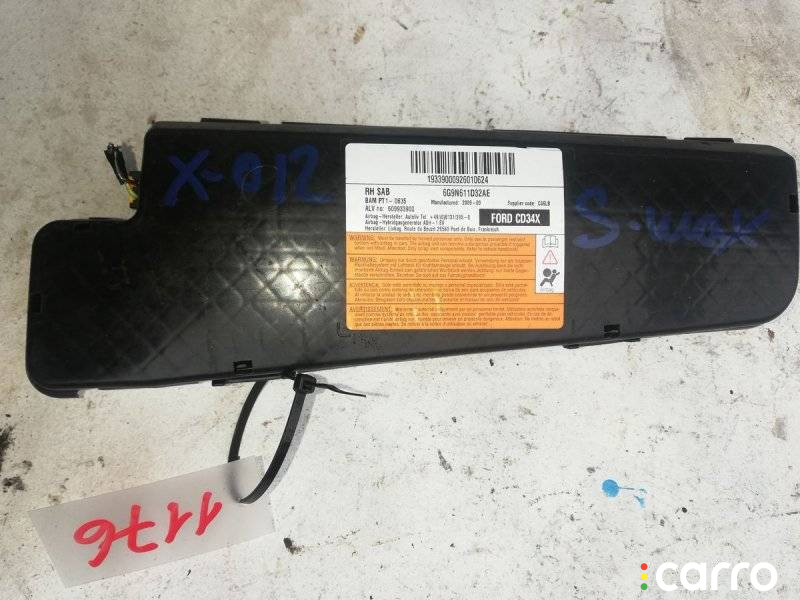 подушка безопасности сиденья Ford S-Max 1 поколение 2009г. - фото №1
