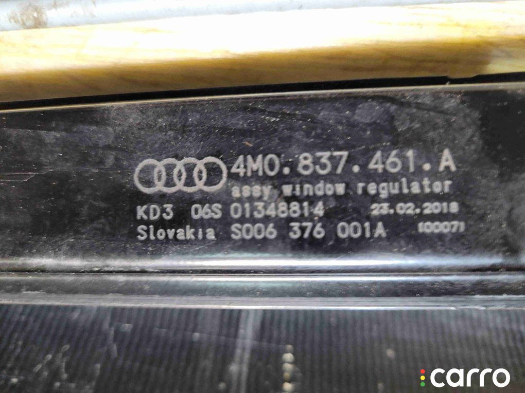 4M0837461A Стеклоподъемник передний левый Audi Q7 2018г. - фото №2