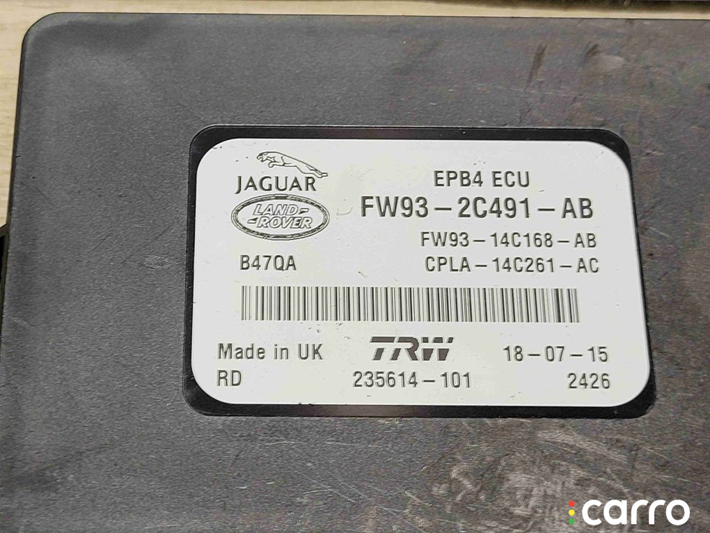 FW93-2C491-AB, LR070636, T2R17766 Блок ручника (стояночного тормоза) Land Rover Range Rover Sport 2015г. - фото №3