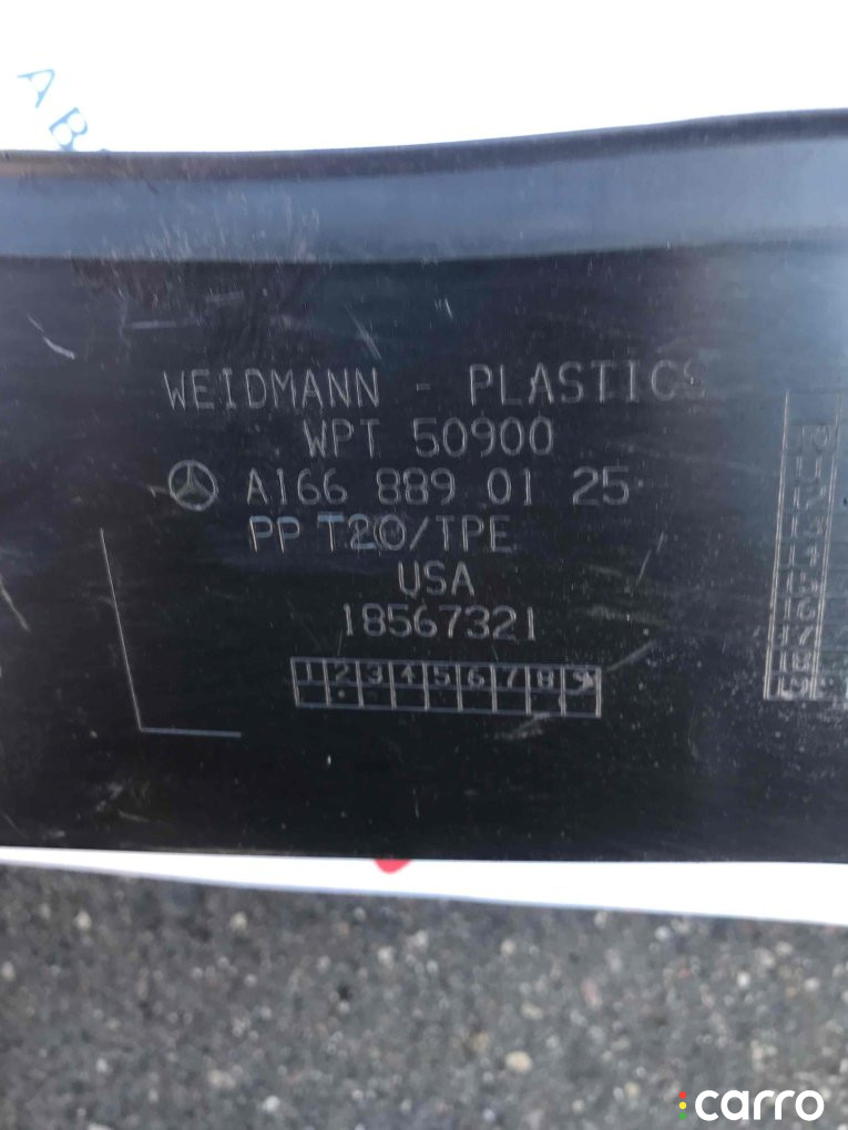 A1668890125 Кронштейн крыла Mercedes-Benz ML 2013г. - фото №3