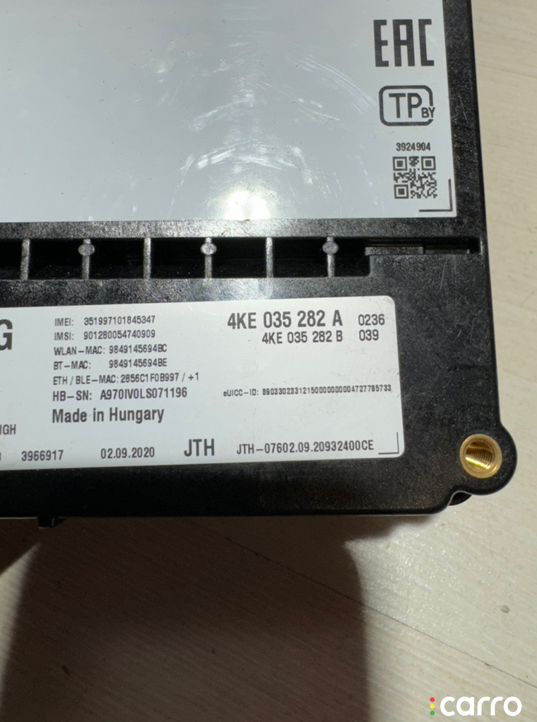 4KE035282A Блок комфорта AUDI RS4 2021г. - фото №3