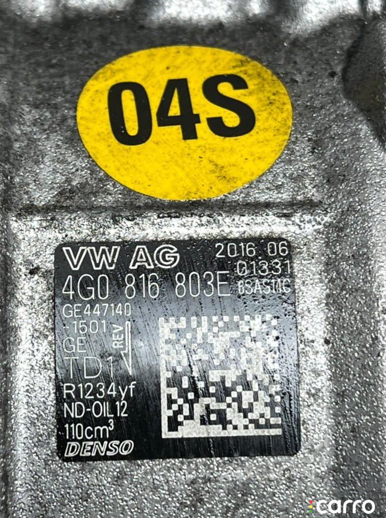 4G0816803E Компрессор кондиционера Audi A6 2016г. - фото №5
