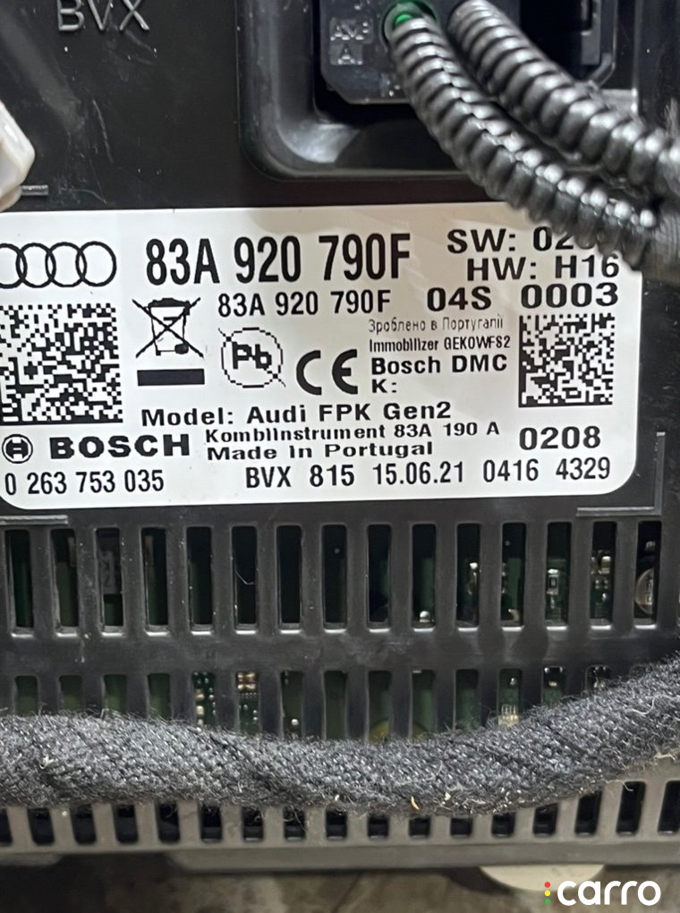 83A920790F Щиток приборов (приборная панель) Audi RSQ3 2022г. - фото №6