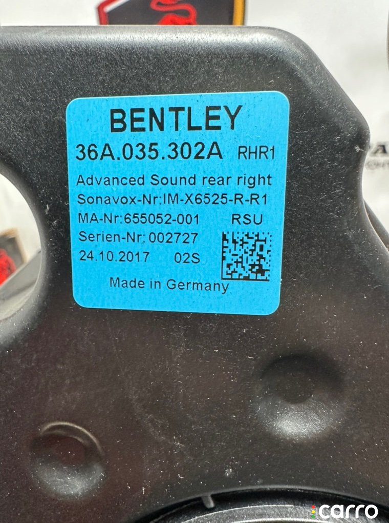 36A035302A Динамик Bentley Bentayga 2017г. - фото №5
