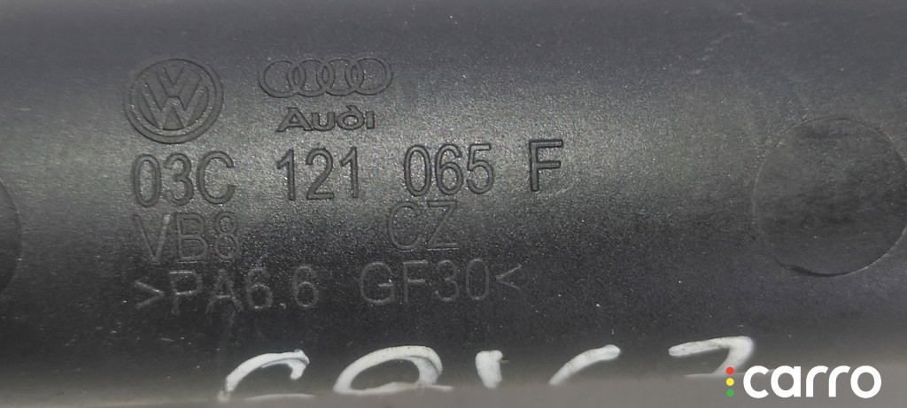 CDG, CAV, 03C121065F Трубка охлаждающей жидкости пластиковая Volkswagen Passat 2009г. - фото №3