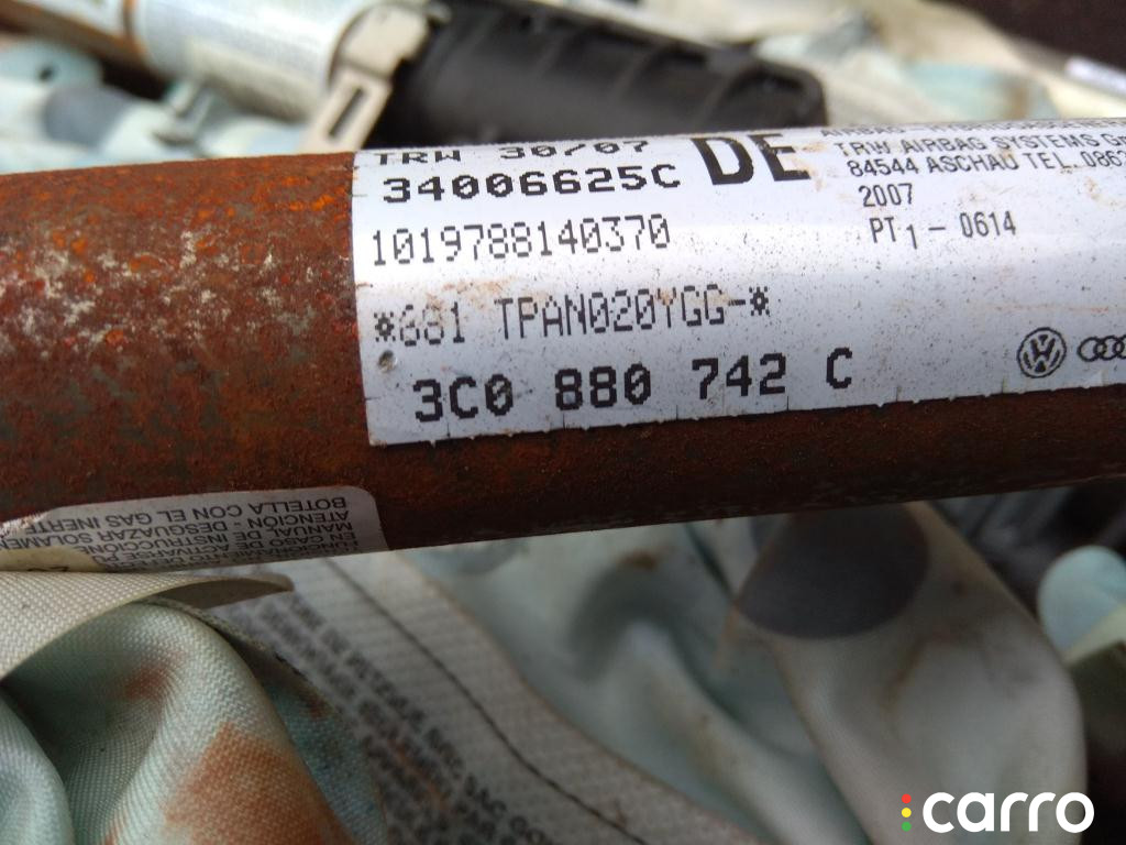 3C0880742C, 3C0880742A, 3C0880742B, 3C0880742D, 3C0880742E Подушка безопасности боковая (шторка) Volkswagen Passat 2007г. - фото №2