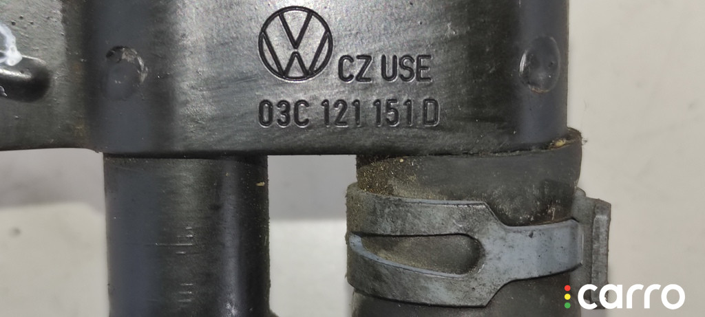 CAXA, CAV, CAXC, CMSA, 03C121151D Трубка охлаждающей жидкости металлическая Volkswagen Passat 2009г. - фото №4