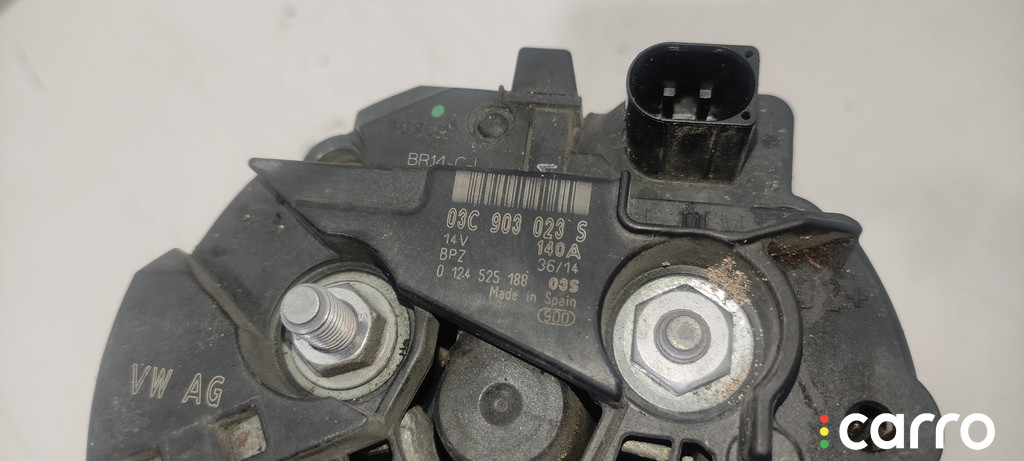 CTHD, CAVD, CNWA, CTKA, CAXA, BMY, BLG, BTS, CAVG, CTJA, 03C903023S Генератор Volkswagen Passat 2007г. - фото №3
