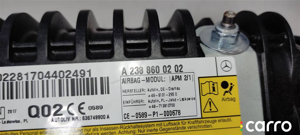 A2388600202 Подушка безопасности пассажира Mercedes E W238 2017г. - фото №5