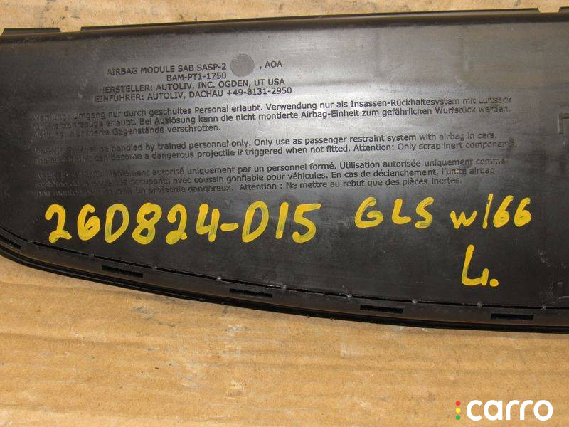 A1668600502 Подушка безопасности сиденья передняя левая Mercedes-Benz GLS X166 2015г. - фото №8