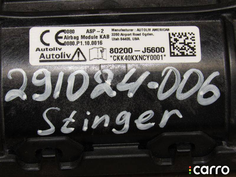 80200-J5600 Подушка безопасности коленная Kia Stinger 2020г. - фото №9