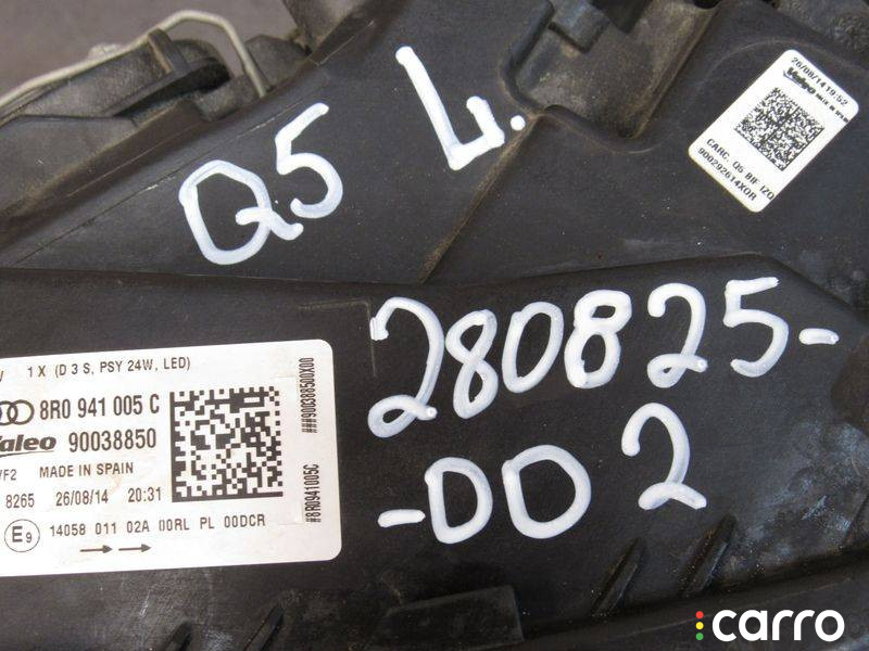 8R0941005C Фара левая Audi Q5 8R 2014г. - фото №15