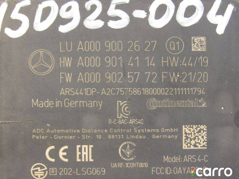 A0009002627 Дистроник Mercedes-Benz S W223 2021г. - фото №8