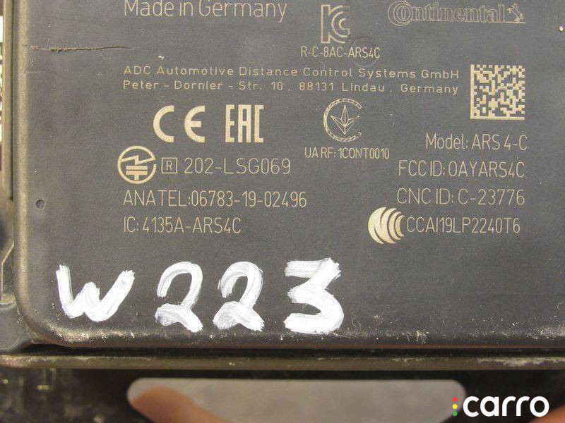 A0009002627 Дистроник Mercedes-Benz S W223 2021г. - фото №9