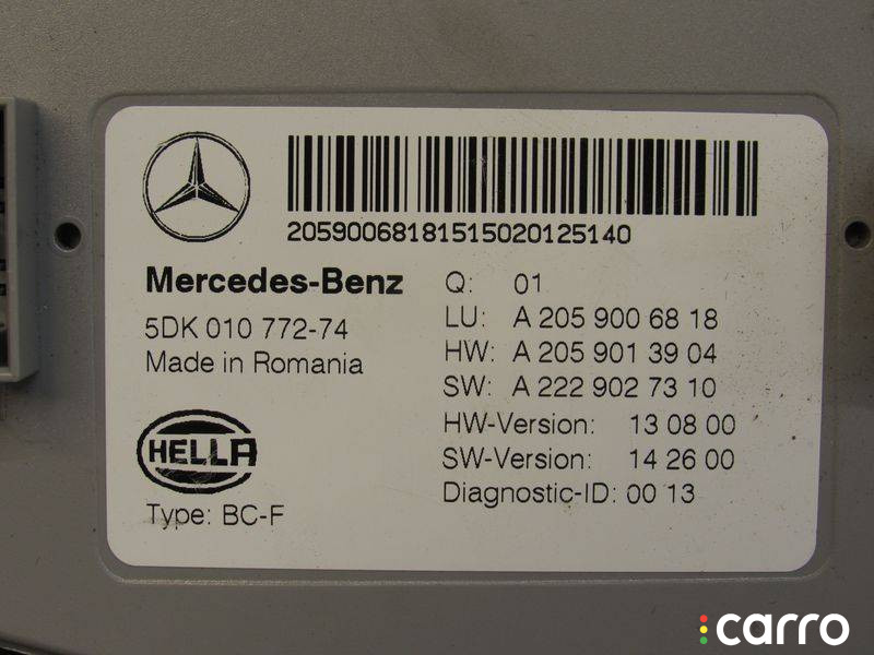A2059006818 Блок SAM Mercedes-Benz C W205/S205/C205 2016г. - фото №7