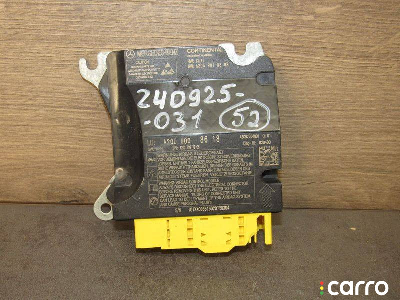 A2059008618 Блок AirBag Mercedes-Benz C W205/S205/C205 2016г. - фото №1