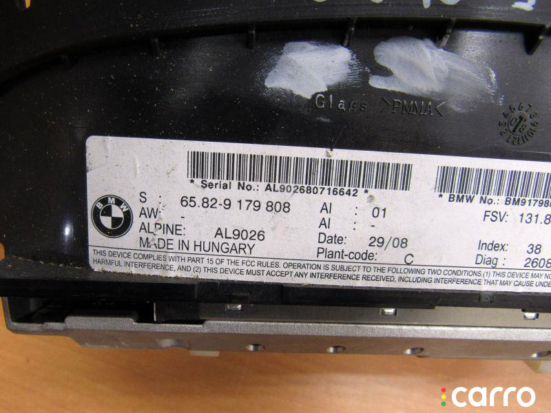 9179808 монитор мультимедиа BMW 5 E60/E61 2007г. - фото №2