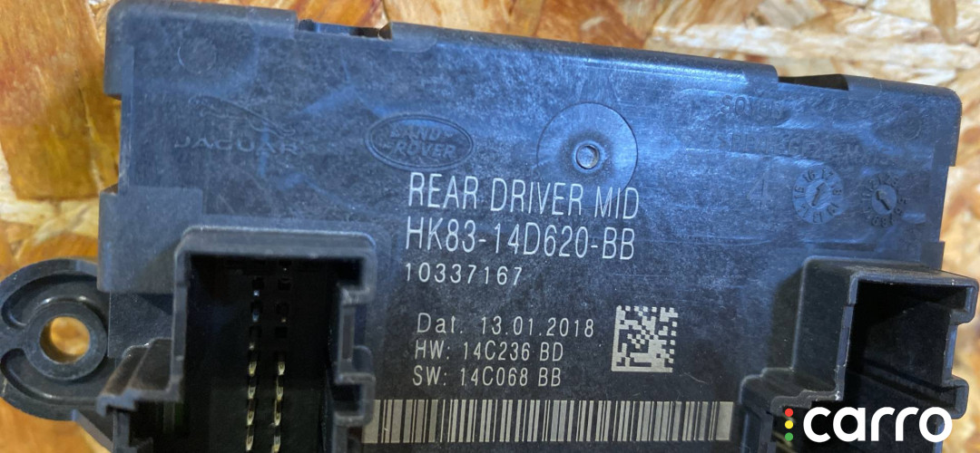 HK83-14D620-BB, LR095502, T4A14037 модуль управления двери задней правой Jaguar E-Pace 2018г. - фото №5